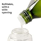 refillable glass oil spray bottle kitchen dispenser