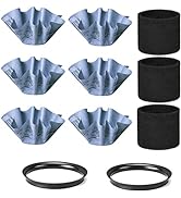 Shop-Vac 90107 Paper Disc Filter and 90585 Foam Sleeve Filter, for Most Shop-Vac Wet/Dry Vacuum C...