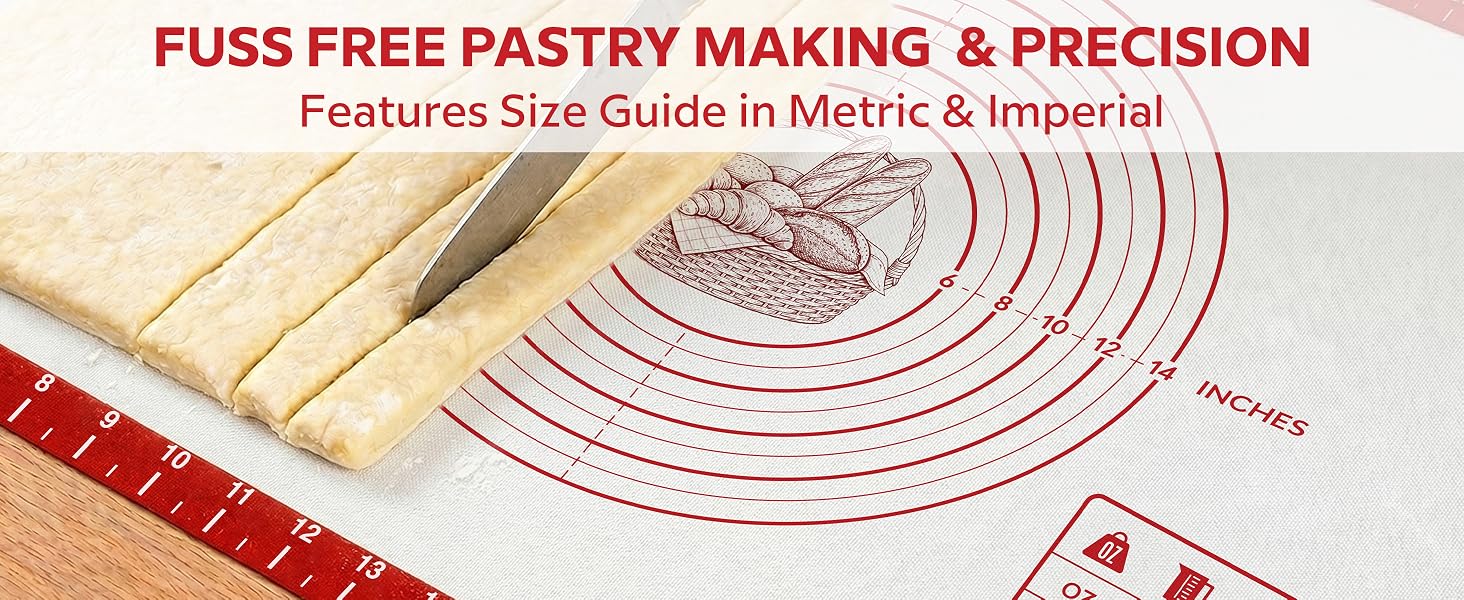 Silicone Pastry Mat Non Stick Extra Large