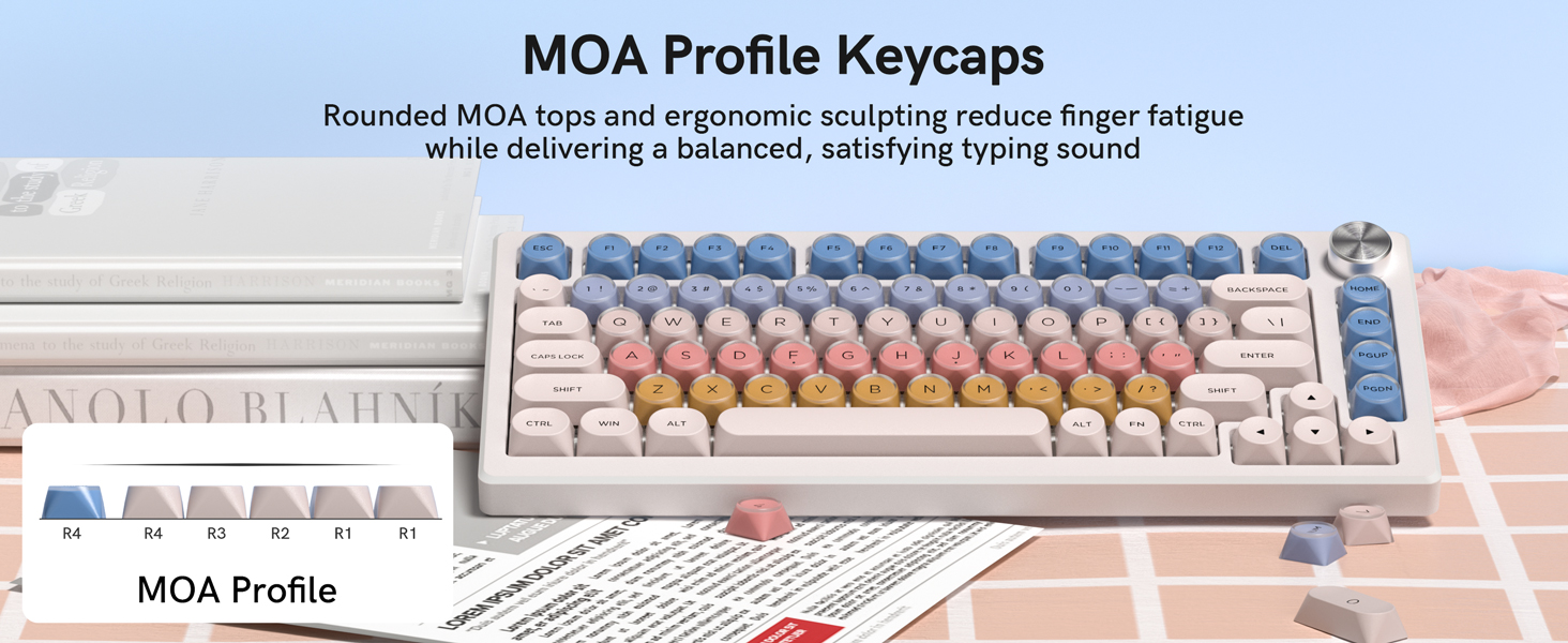 Designed with a rounded MOA profile, follow natural fingertip contours to reduce fatigue