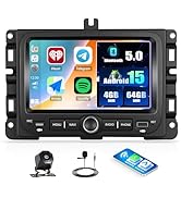 SIXTOP 4+64G Android Car Stereo Radio for Jeep Renegade 2015-2020 Wireless Apple CarPlay Android ...