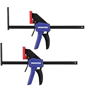 WORKPRO 9" Track Saw Clamps, Quick Release Clamp for Woodworking, Circular Saw Guide Rail System,...