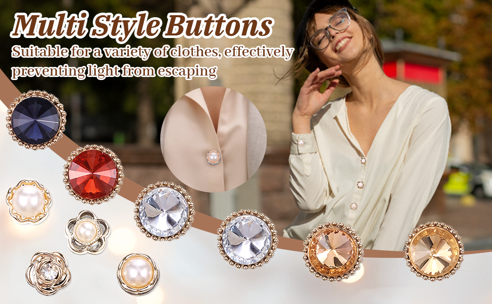 Pearl Brooch Button