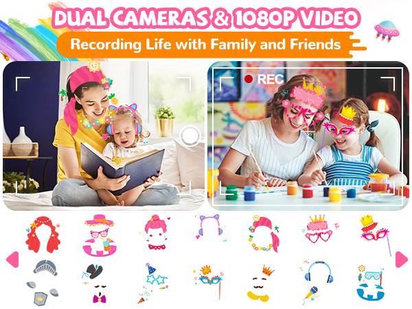kids phone for dual cameras