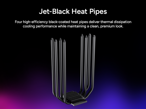 Jet-Black Heat Pipes