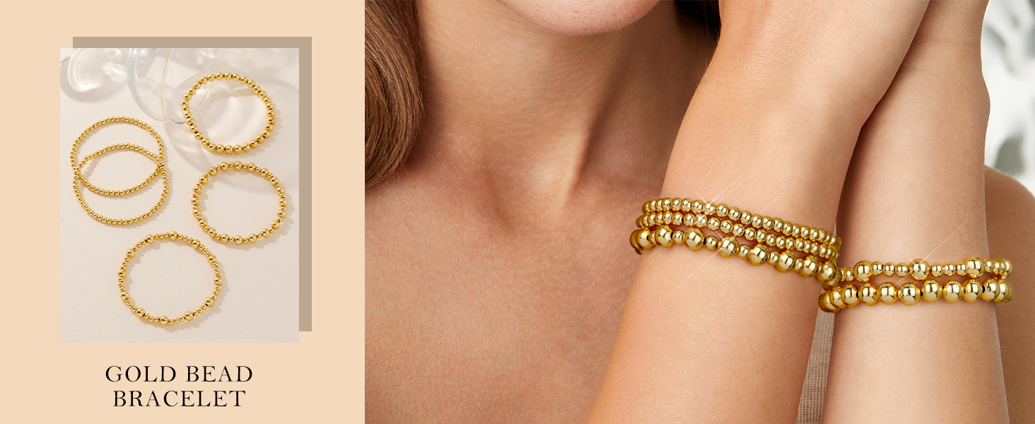 gold bead bracelets