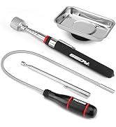 4-Piece Telescoping Magnetic Pickup Tools Set: 31in Portable Magnetic Pickup Stick, 25in Pen-Styl...