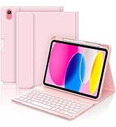 COO for iPad 11/10th Gen Case with Keyboard(11" A16 2025 & 10.9" 2022)-7 Colors Backlit Wireless ...