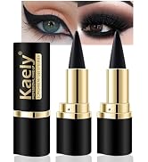 Kaely 2Pcs Gel Eyeliner Pencil, Natural Black Eyeliner Cream, Liquid Eye Liner Pencils for Older ...