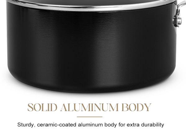 saucepan sturdy solid aluminum