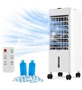 ARLIME Evaporative Air Cooler, 3-in-1 Windowless Oscillating Fan w/ 3 Speeds, 3 Modes, 0.7 Gal Wa...