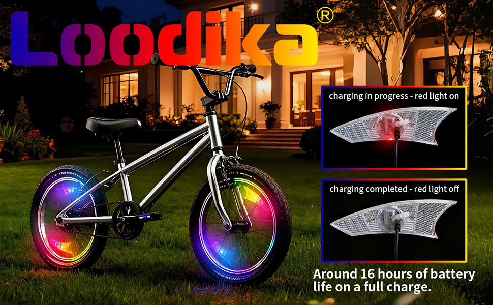 Bike wheel lights rechargeable