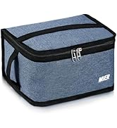 MIER Insulated Lunch Box for Men Women Kids Portable Small Lunch Bag 9 CAN Compact Thermal Mini C...