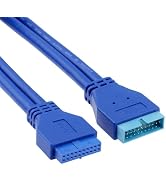 IYUANEPRO USB 3.0 Header Extension Cable, USB3.0 19-Pin/20-Pin Male to Female Internal Extender A...