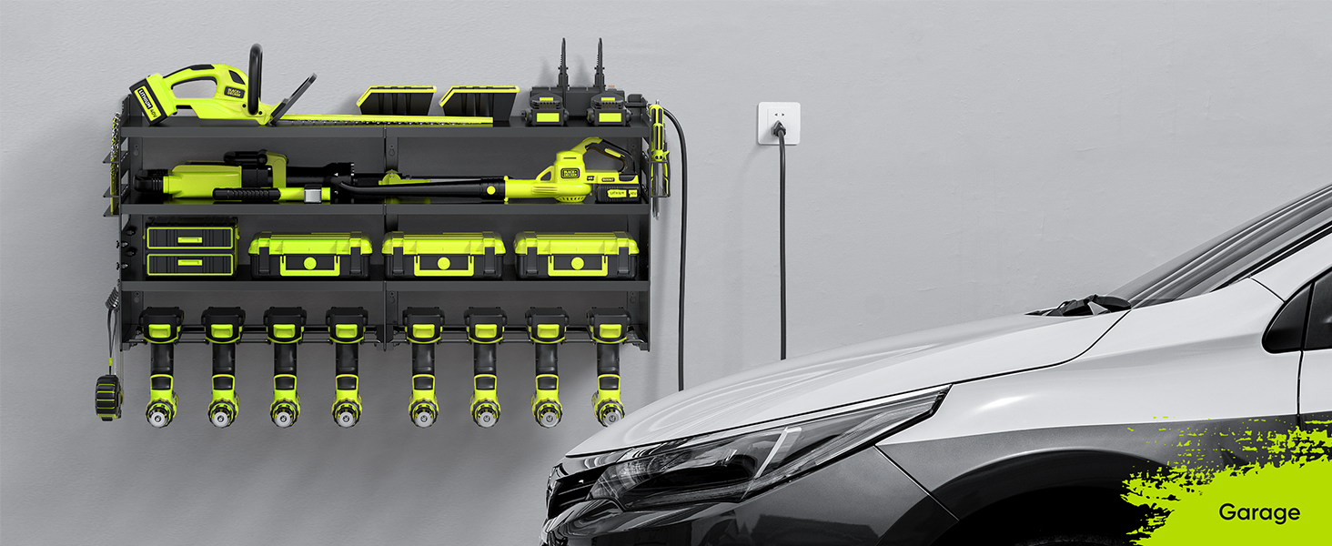 Power Tool Organizer Charging Station