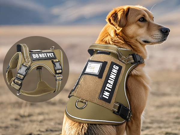 brown dog harness for large dogs