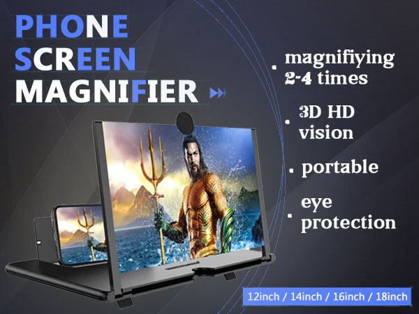 14 inch 3D cell phone smartphone screen magnifier stand amplifier for smartphone