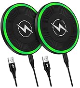 Samsung S24 FE Wireless Charger Pad Fast Charging Android Phone Mat for Galaxy S24 Ultra Plus/S23...