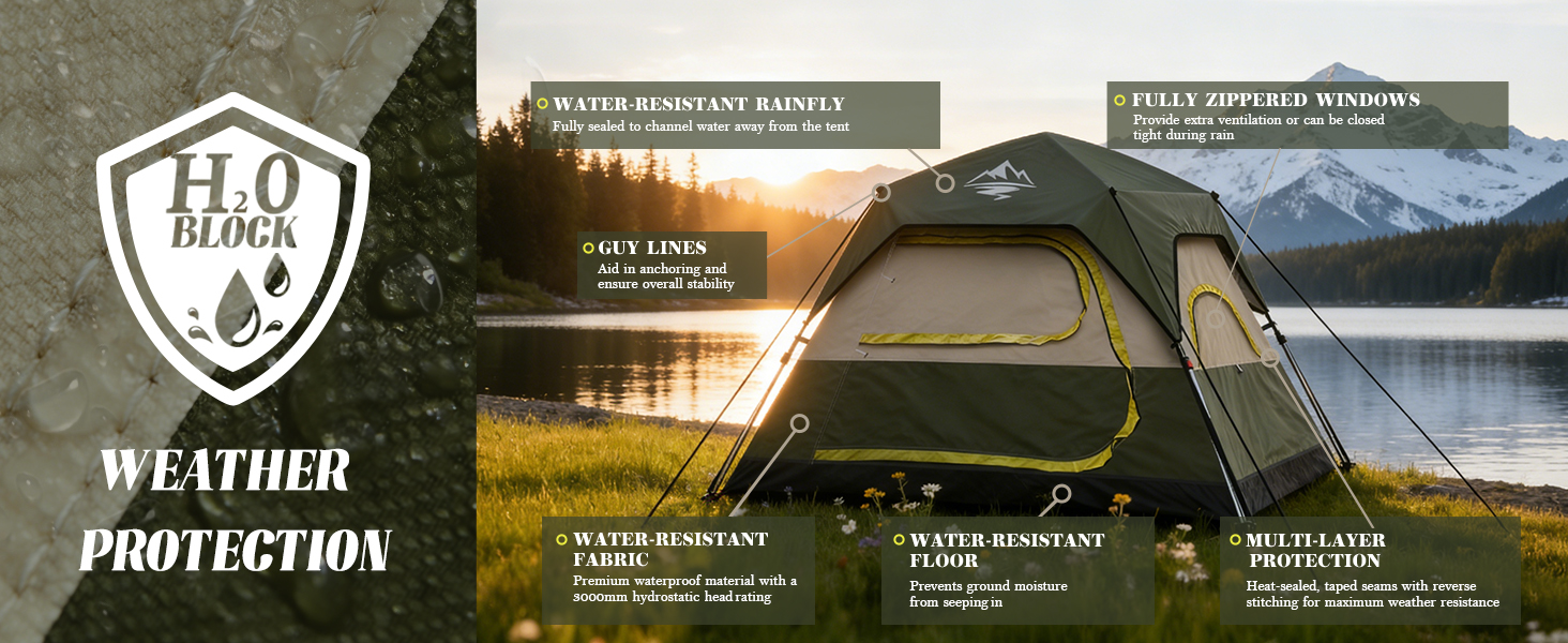 easy up tents for camping