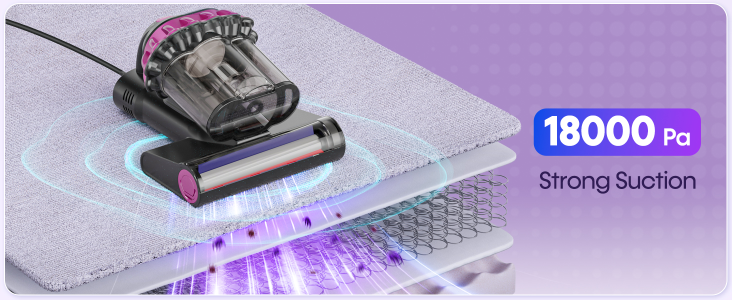 mattress vacuum cleaner uv-c sanitizing