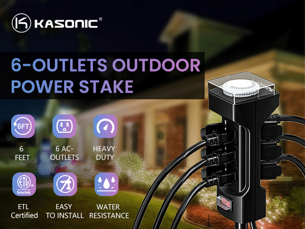 outdoor power stake 