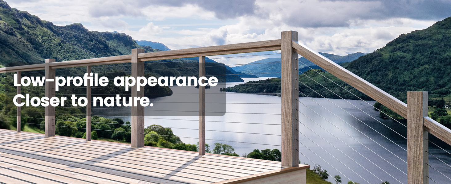 Nice look cable railing system