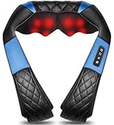 Shiatsu Neck and Shoulder Massager, Back Massager with Heat - Gifts for Women Men Dad Mom - Deep ...