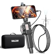 Two-Way Articulating Borescope for iPhone &amp; Smartphone, Ralcam 5.5mm/0.21in Endoscope Camera with...