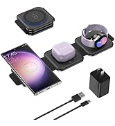 Travel Charger for Samsung Multi Devices, Foldable Samsung Galaxy Watch 5 Pro Charging Station/Do...