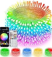 Smart Color Changing Valentines Day Lights with Remote &amp; App Control, 66FT 200LED RGB Light with ...