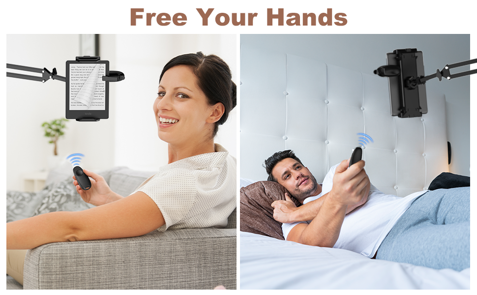 kindle bed holder with remote