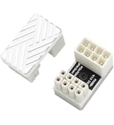 WLGQ 180-Degree Angled 8-Pin GPU Power Extension Adapter - Aluminum Alloy Cooling Shell with Ther...