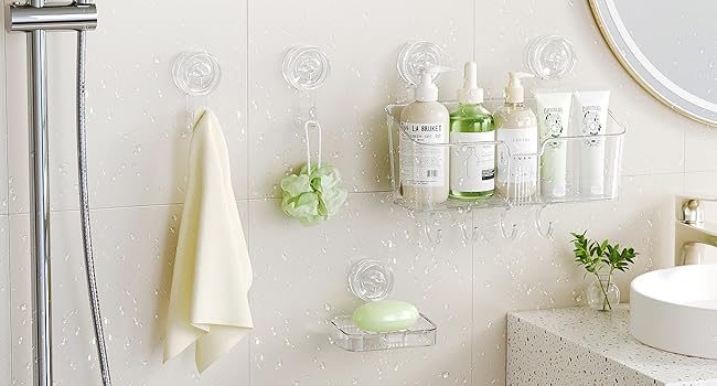 LUXEAR Shower Caddy Suction Cup