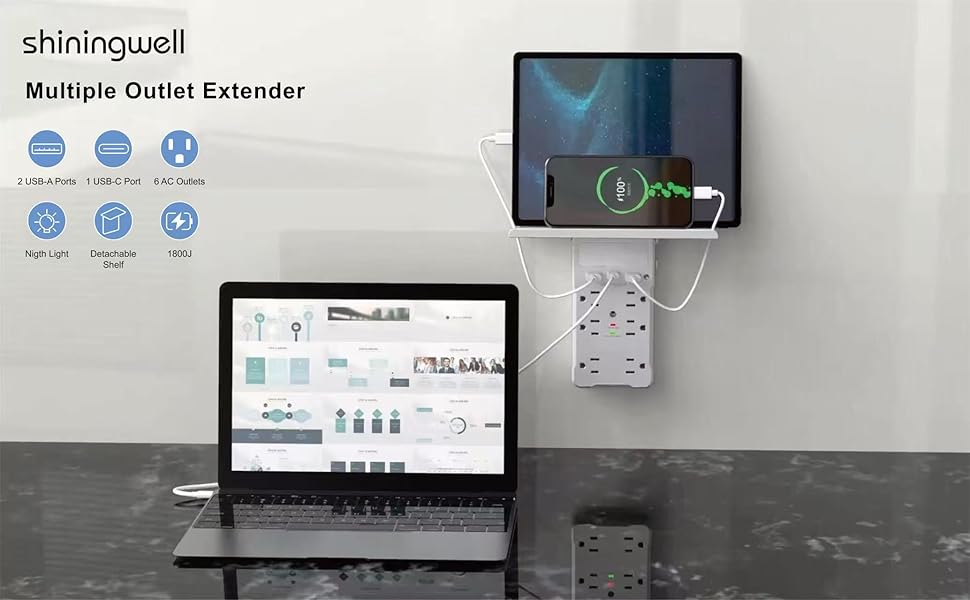 Multi outlet extender