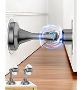 Door Stoppers, Magnetic Door Stop 2 Pack Adhesive Stick &amp; Screws Stainless Steel, Door Stop Holde...