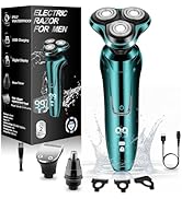 Electric Razor for Men, Shaver for Men Face,Waterproof Wet Dry Electric Shavers LED Display Cordl...