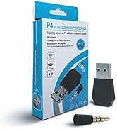 PS4 Bluetooth Dongle Adapter USB 4.0 RALAN,Wireless Mini Microphone USB Audio Adapter Receiver Co...