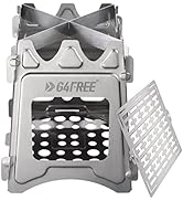 G4Free Camping Stove, Portable Wood Stove with Folding Stainless Steel, Pocket Backpacking Stove ...