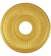 MY MIRONEY Gold PU Ceiling Medallion Decorative Ceiling Fan Medallion Home Lighting Ceiling Cover...