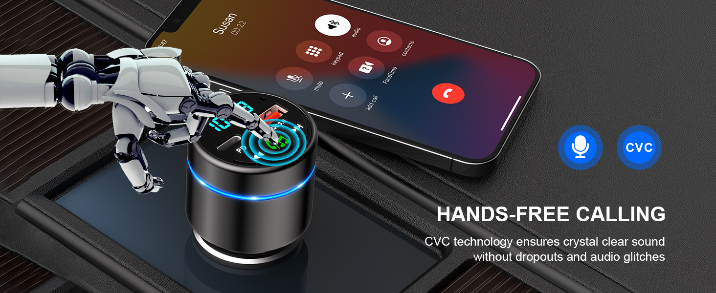 fm bluetooth transmitter car
