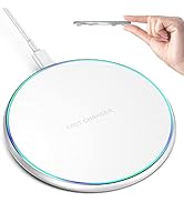 Wireless Charger Compatible with iPhone 15 14 13 12 11 Pro Max/Mini/Plus/XR/X/8, 15W Max Fast Wir...