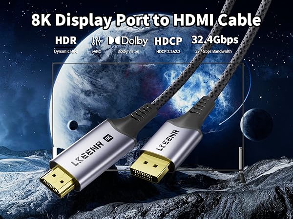 hdmi to displayport cable