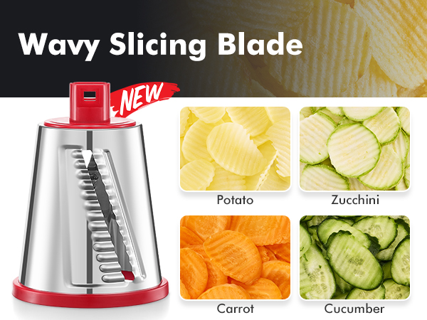 cheese grater cheese shredder rotary cheese grater wavy shredder chesse grater with handle