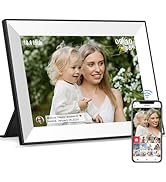 Frameo WiFi Digital Picture Frame 10.1 Inch, IPS HD Touch Screen Smart Electronic Photo Frame, Au...