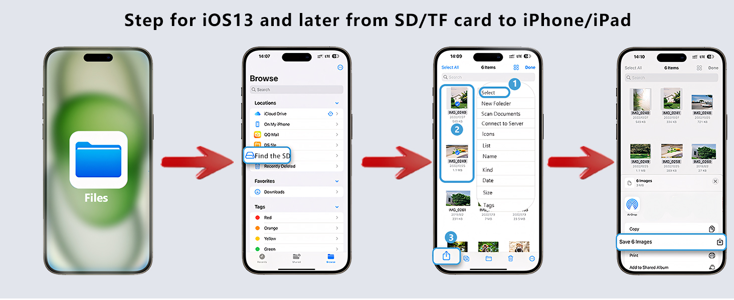 iPhone SD card reader USB C USB C SD card reader for iPhone15 USB C memory card reader for iPhone