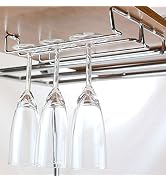 Deco Brothers 2PK Single Rail Wine Glass Stemware Rack Holder, Chrome
