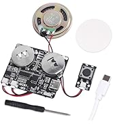 ICSTATION Sound Module, Downloadable Sound Module Voice Button with 8MB Memory Push Button Contro...