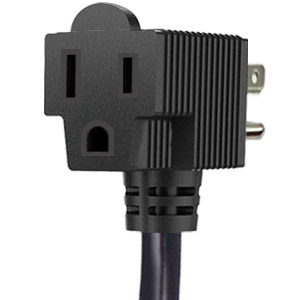 Inline Cord Switch with 3.3FT 14AWG Cable Piggyback Plug(3-Pronged), IP67 Waterproof