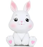 H&amp;W Little Bunny Money Bank, Mini Rabbit Piggy Bank, Best Bitrthday Gift, White