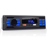 NORHOM Single DIN Bluetooth Car Stereo, Handsfree Car Radio Receiver &amp; Car Audio System | Dual US...